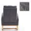 Chaise berçante classique rembourrée avec repose-pieds réglables-1429043967