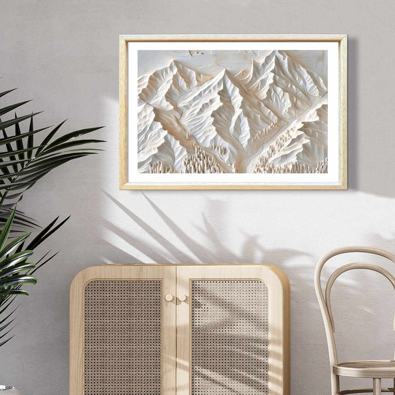 Peinture décorative en panneau de fibres à densité moyenne, 16.5" H x 24.4" W