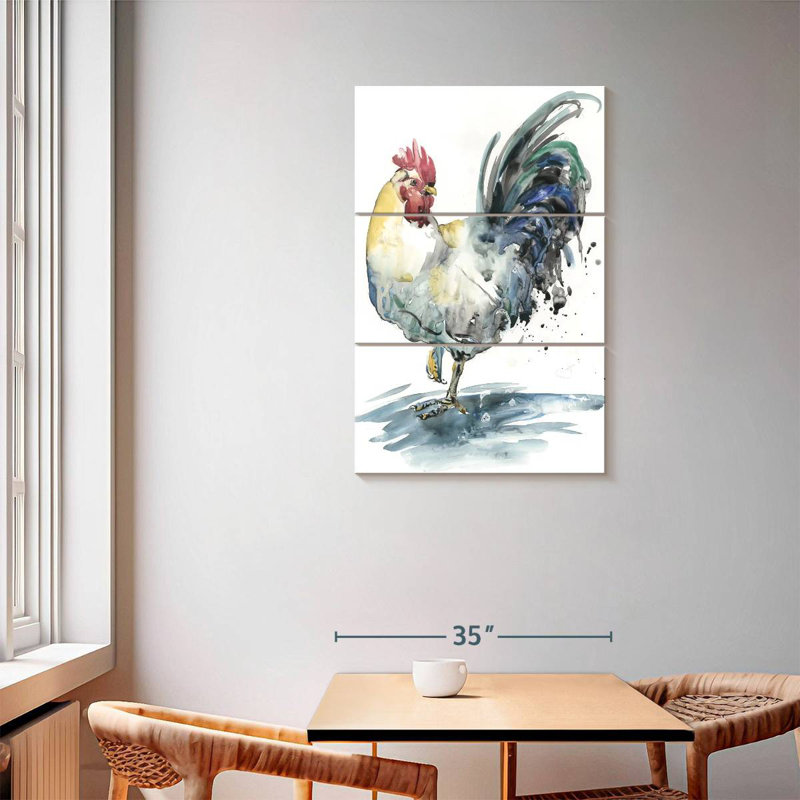 Brampt Rooster Splash I, H 57 po x l 36 po
