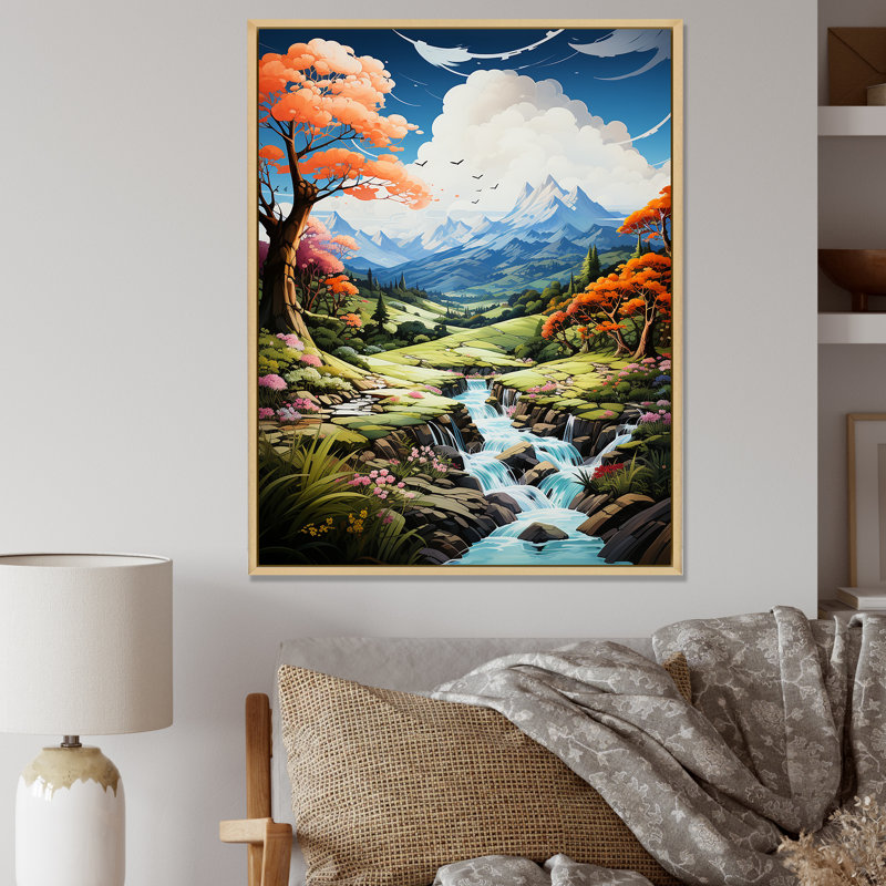 «Alco», impression sur toile, Cadre naturel flottant, H 32 po x l 16 po x P 1 po