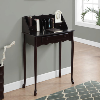Computer Desk, Home Office, Laptop, Storage Drawers, 36"L, Work, Brown Wood, Traditional