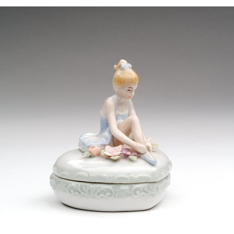 Boîte décorative de ballerine en forme de cœur