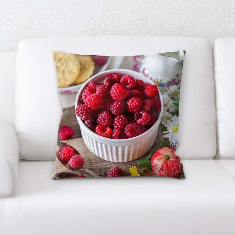 Coussin framboise