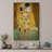 Famous Artwork "The Kiss by Gustav Klimt - Extra Large Framed Canvas Giclee Painting Print Wall Art"-56430701-93101862-119402582
