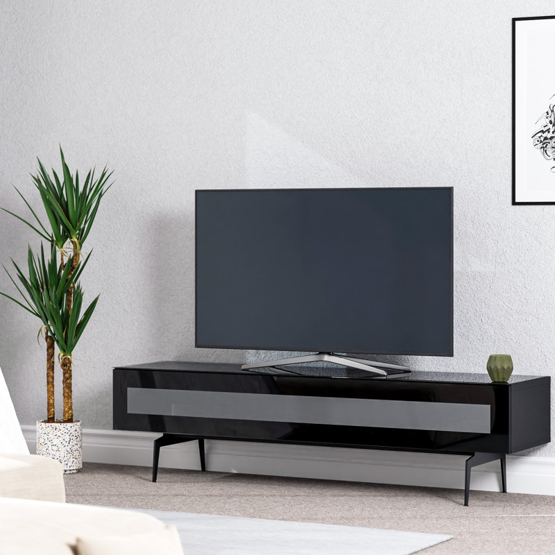 Mcmartin TV Stand for TVs up to 75", Black/Black