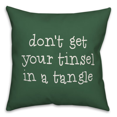  Coussin décoratif «Don't Get Your Tinsel in a Tangle»