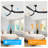 3 Blade Smart Solid Wood Ceiling Fan With Dimmable LED Light & Remote, Reversible DC Motor-265500839-263041755
