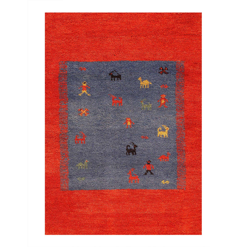 Tapis unique rouge 6 pi 1 po x 8 pi 3 po Rolando