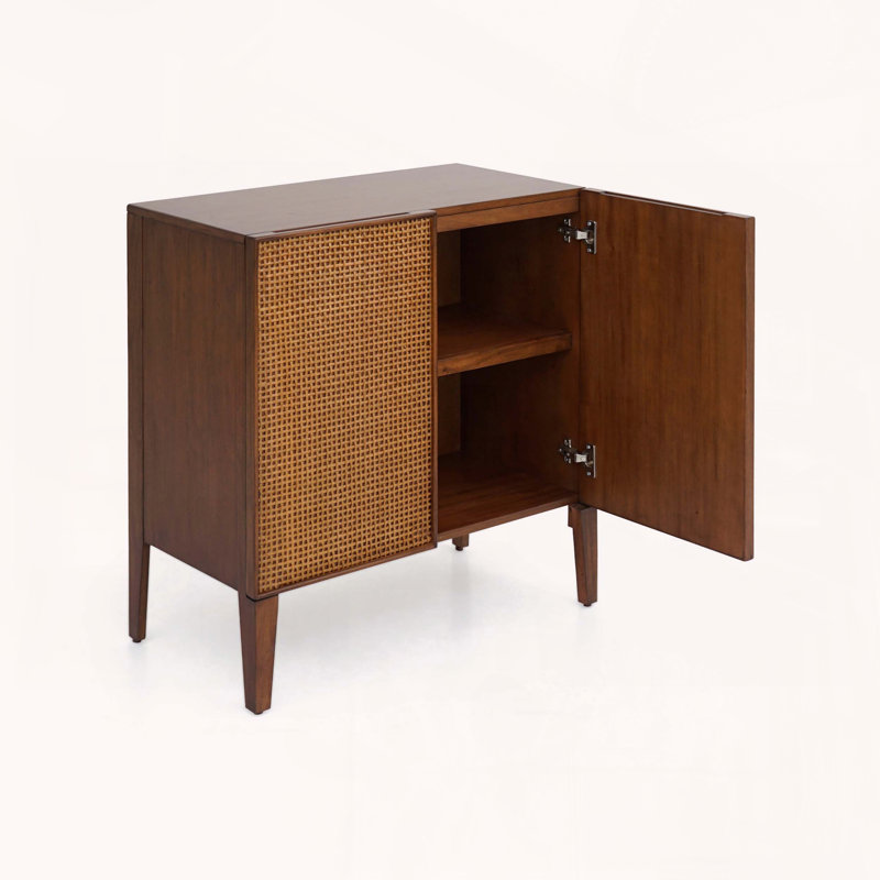 Walnut Storage Cabinet with 2 Doors