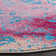 Noran Abstract Blue/Pink Area Rug
