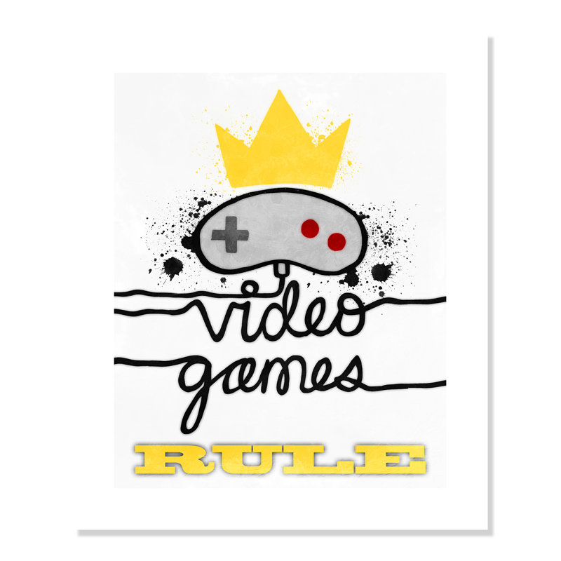 Impression de papier règle de jeux vidéo, H 24 po x l 20 po x P 1 po, Papier