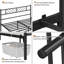 Minimalist Metal Slatted Bed Platform with Arrow Design Headboard-1221195389-1221307250
