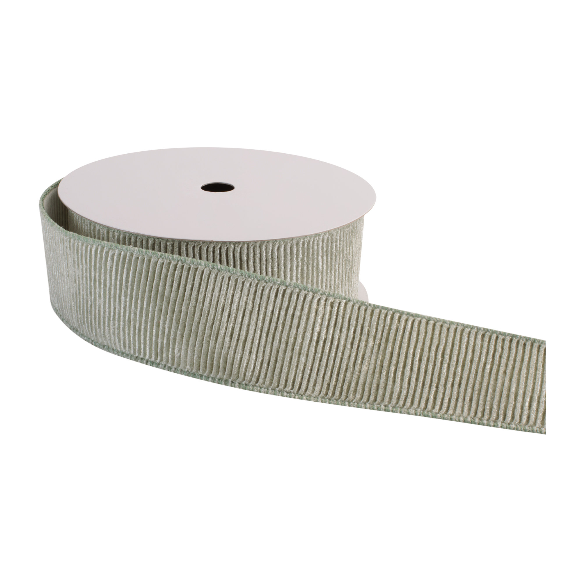 Cotton Ribbed Ribbon Mercer41 Ribbed Velvet Wired Polyester Ribbon 2.5