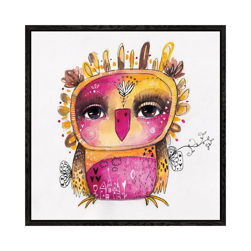 Qb Rosie by Tamara Laporte - Print on Canvas, 93.98 cm H x 93.98 cm W, Black Framed