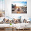 Housse de coussin carrée avec photographie de paysage-383202327