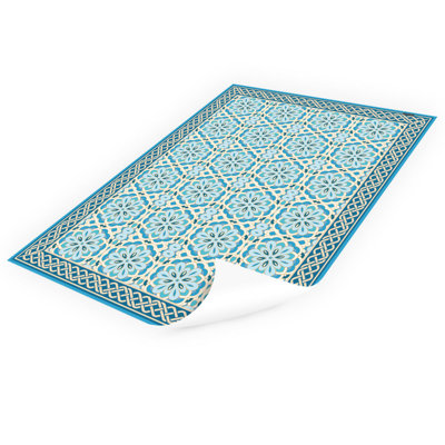 Deloris Non-Slip Floral Doormat