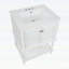 Meuble-lavabo moderne avec lavabo en cÃ©ramique, Ã©tagÃ¨re ouverte et rangement fermÃ©-4232997