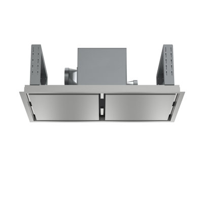 Arezzo 44-Inch Recessed Ceiling Range Hood, Dual Motors, 1200 CFM, Hybrid Filters, Remote Control
