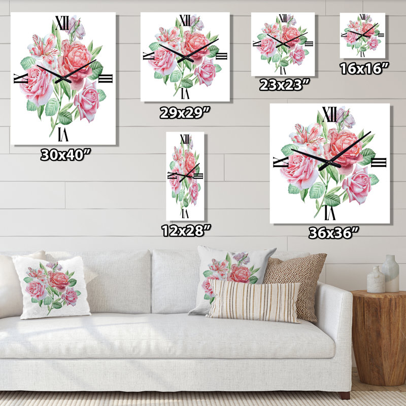 Horloge murale Alstroemeria, Grand