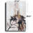Abstract Lady In Gown Canvas Wall Art