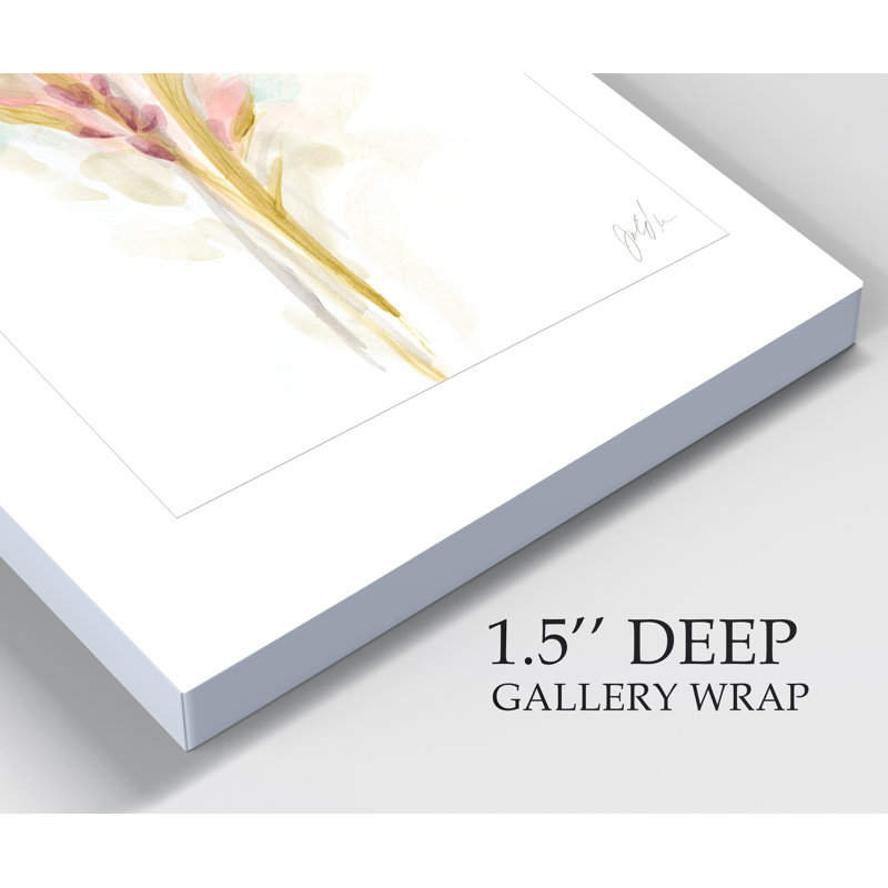 «L Floral Trace II», reproduction sur toile, H 48 po x l 36 po x P 1 po, Toile tendue