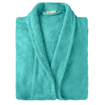 L/XL Luxe Zero Twist Bath Robe Blue - Charisma