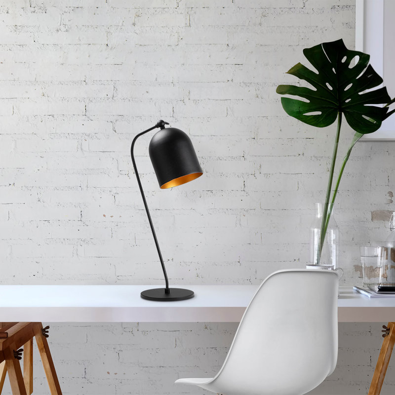 Lampe de table en métal, Noir