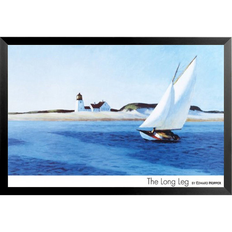 «Long Leg» par Edward Hopper, reproduction d'art encadrée