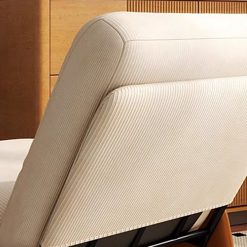Chaise berçante simple de style européen, Blanc cassé