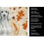 Standard White Poodle Heirloom Fall Kitchen Towel-2083472010