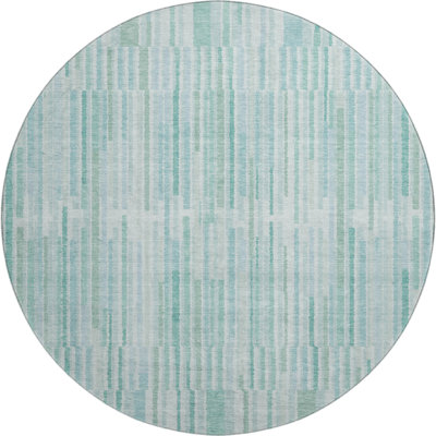 Premium Machine Washable Mayfield AMF2102 Striped Rug