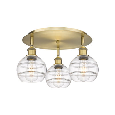 Chartoff Glass Semi Flush Mount