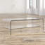 Table basse à tréteaux avec rangement Isberga