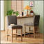 Tabouret de comptoir moderne et minimaliste avec siège rembourré confortable et pieds en bois robustes, parfait pour les cuisines et les salles à manger contemporaines.-38947829