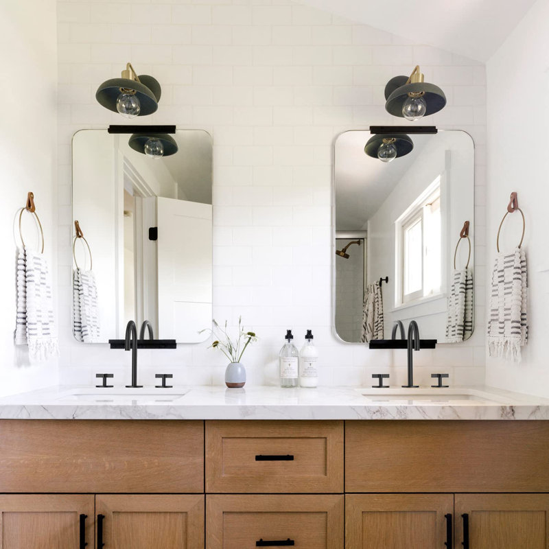 Widespread 2-handle Bathroom Faucet with Drain Assembly, Matte Black