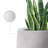 16" W x 21.5" H Concrete Tall Round Flower Planter Handcrafted Gray Large Plant Pots with Drainage Hole-1540417180-1522835328