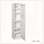Armoire haute avec porte vitrée et 6 tablettes