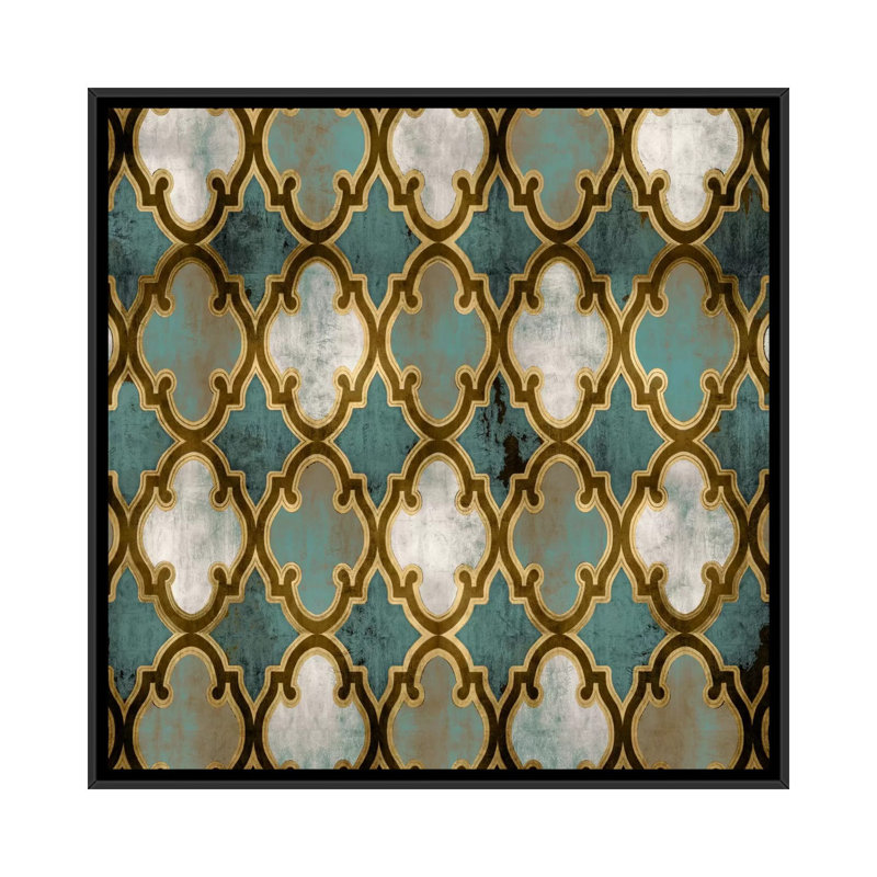 « global inspiration i », impression sur toile, H 18 po x l 18 po x P 1,5 po, Toile avec cadre noir, Pas de tapis
