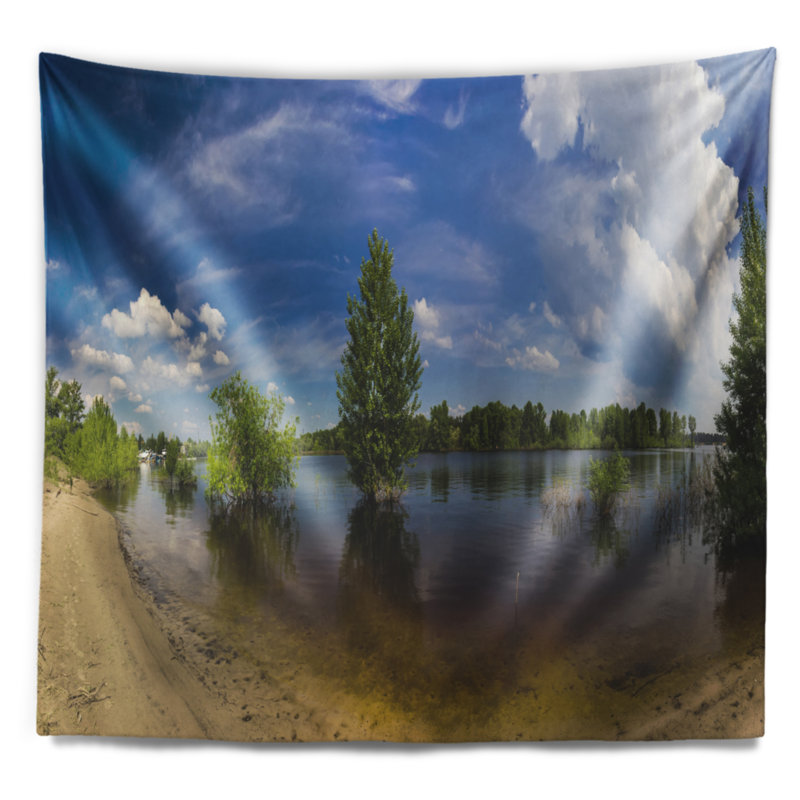 Tapisserie paysage, H 78 po x l 92 po