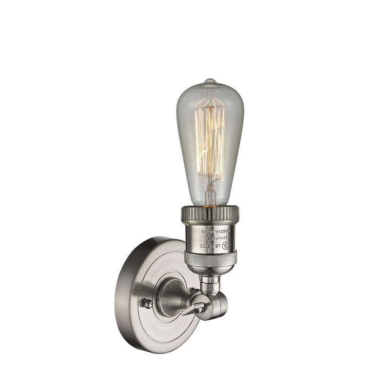 Chickerell Armed Sconce, No Bulb Included, Brushed Satin Nickel