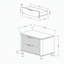 Table de chevet LAURA SILVER