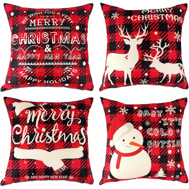 Snowman Square Cushion