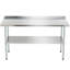 24X60 Inch Stainless Steel Prep Table With Adjustable Undershelf And Galvanized Legs, Heavy-Duty Commercial Work Table For Kitchen, Home, Restaurant, And Hotel Use