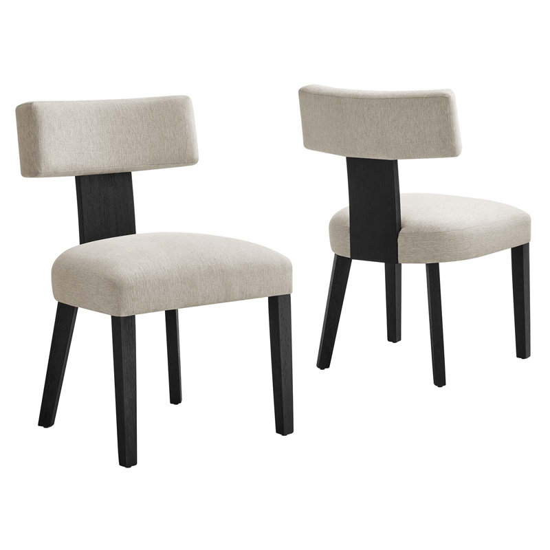 Chaise d'appoint Modway Nalani, Noir, Ivoire