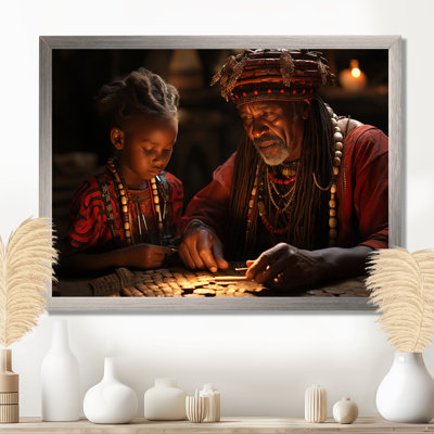 Sagesse africaine ancienne sur toile