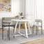 Ensemble de salle à manger 5 pièces avec table à tréteaux et 4 chaises-268280133
