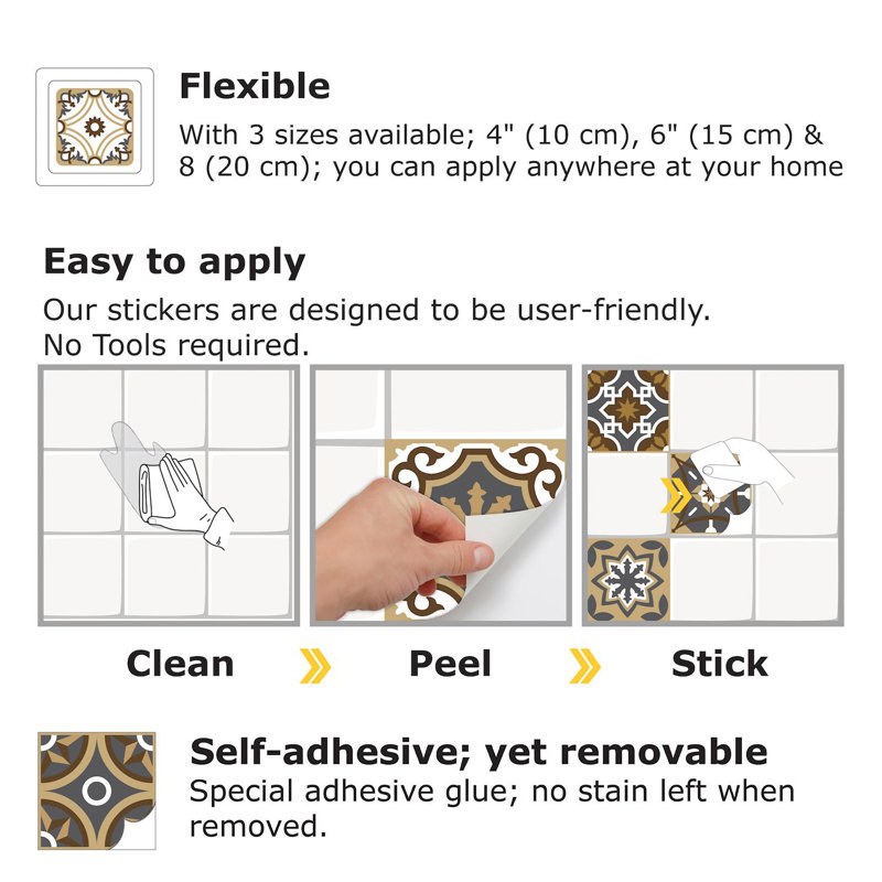 5.91 in. W x 5.91 in. L Shower Peel and Stick Field Tile
