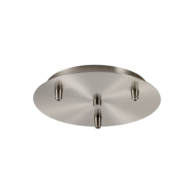 Auvent à multiples ports 3 lumières Bellingham, Nickel satiné