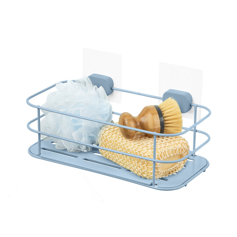Raby Suction Shower Basket, Blue