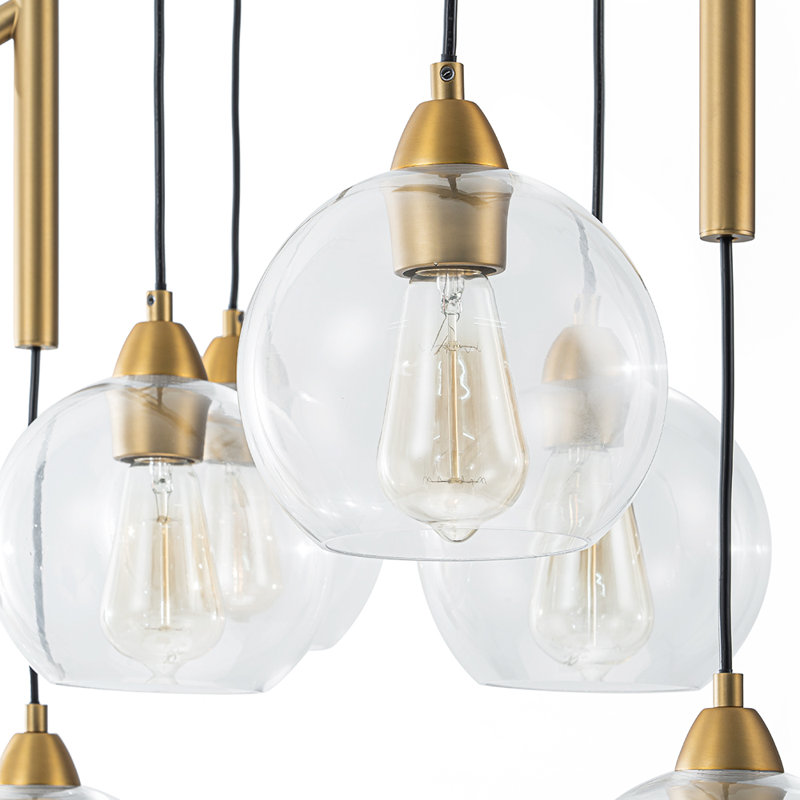 Luminaire suspendu linéaire à 8 lumières Snead